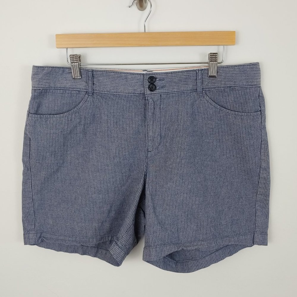 Dockers Nautical Blue Stripe Shorts size 16